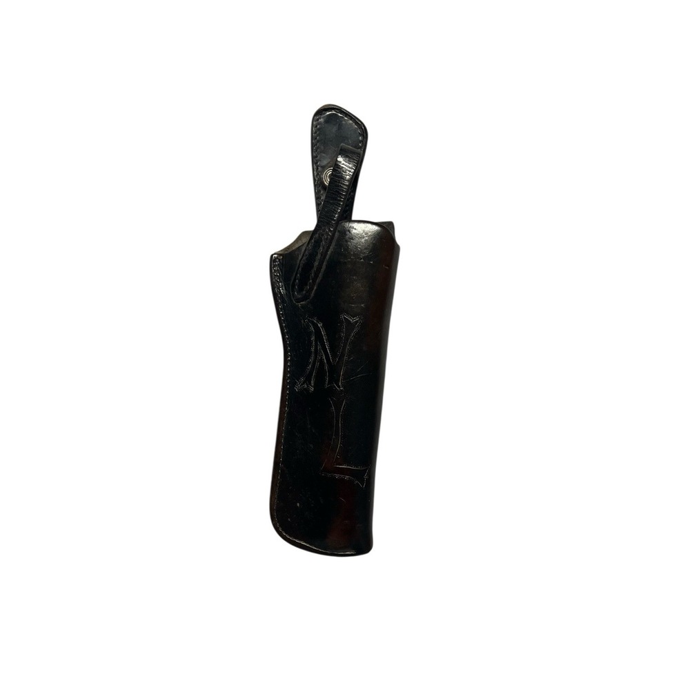 Vintage‎ Bucheimer Leather Holster #470 Black Tooled Initials NL